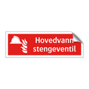 Hovedvann stengeventil