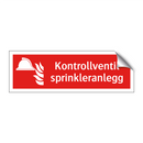 Kontrollventil sprinkleranlegg