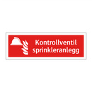 Kontrollventil sprinkleranlegg