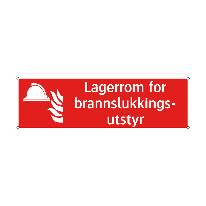 Lagerrom for brannslukkingsutstyr
