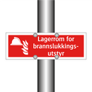 Lagerrom for brannslukkingsutstyr