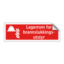 Lagerrom for brannslukkingsutstyr