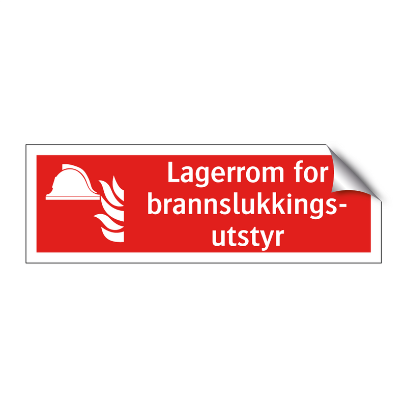 Lagerrom for brannslukkingsutstyr