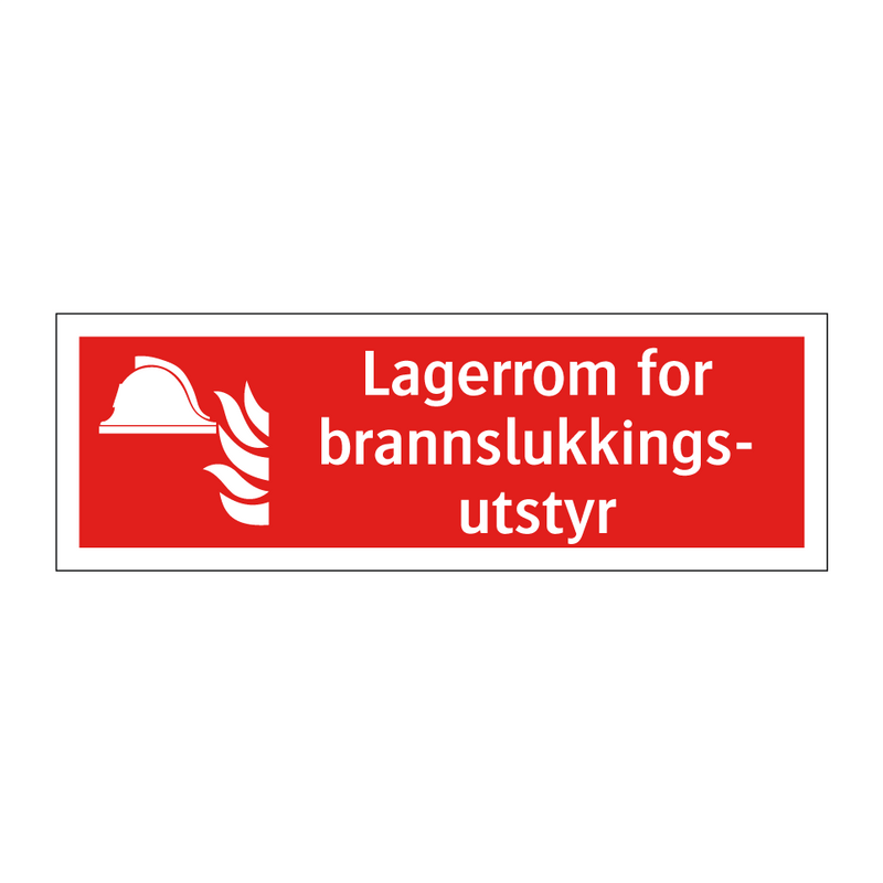 Lagerrom for brannslukkingsutstyr