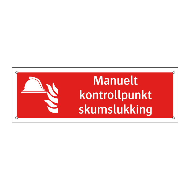 Manuelt kontrollpunkt skumslukking & Manuelt kontrollpunkt skumslukking