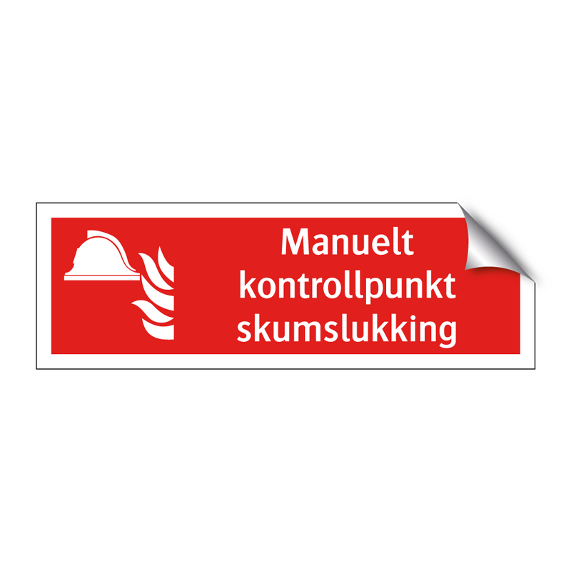 Manuelt kontrollpunkt skumslukking & Manuelt kontrollpunkt skumslukking