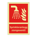 Sprinkleranlegg stengeventil