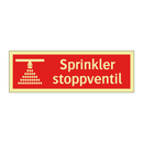 Sprinkler stoppventil