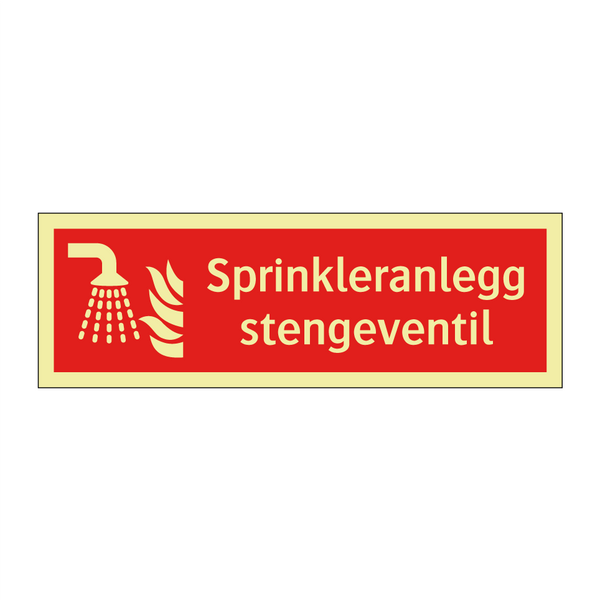 Sprinkleranlegg stengeventil