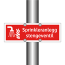 Sprinkleranlegg stengeventil