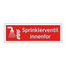 Sprinklerventil innenfor