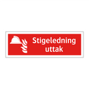 Stigeledning uttak