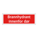 Brannhydrant innenfor dør