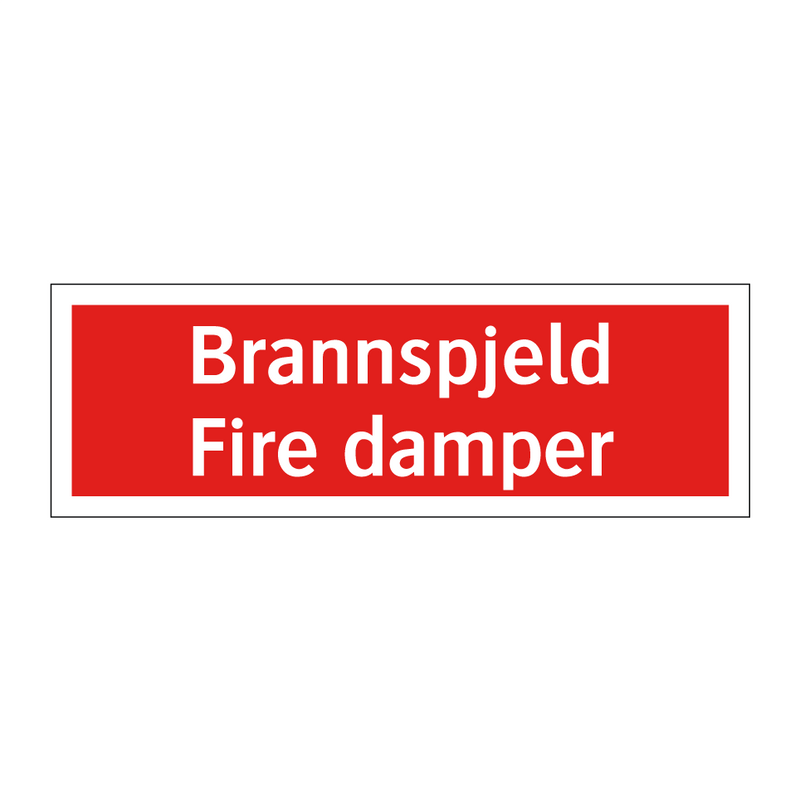 Brannspjeld Fire damper & Brannspjeld Fire damper & Brannspjeld Fire damper