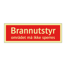 Brannutstyr området må ikke sperres
