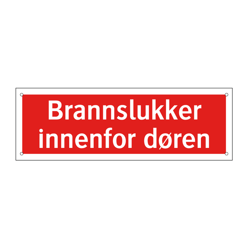 Brannslukker innenfor døren & Brannslukker innenfor døren & Brannslukker innenfor døren