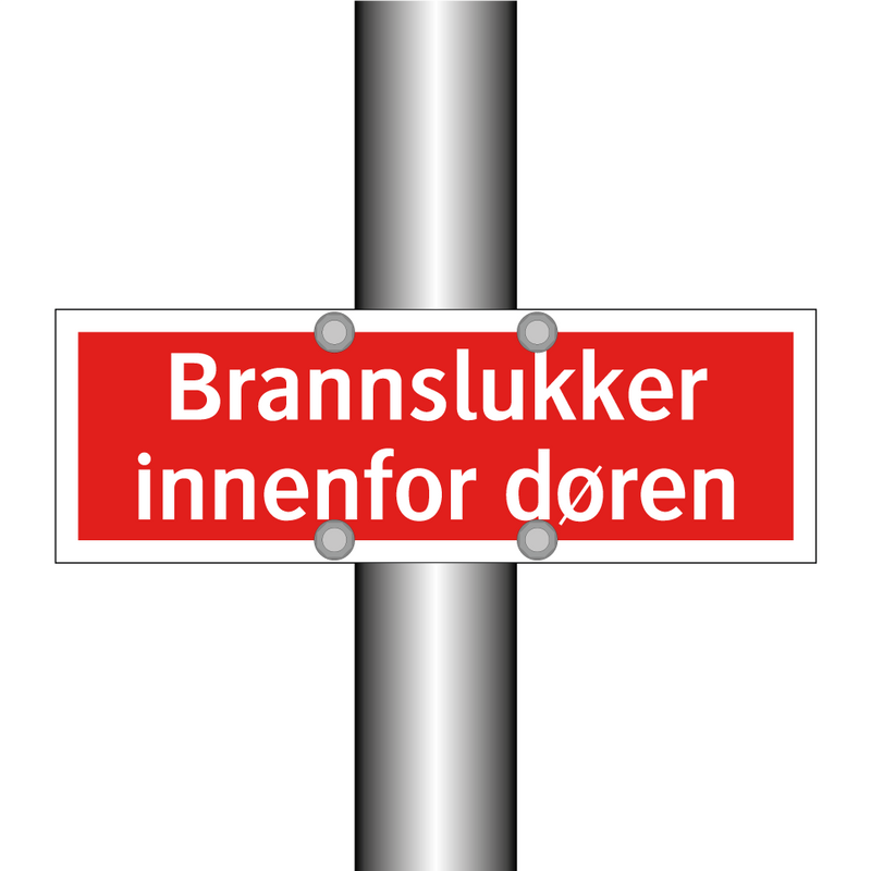 Brannslukker innenfor døren & Brannslukker innenfor døren & Brannslukker innenfor døren