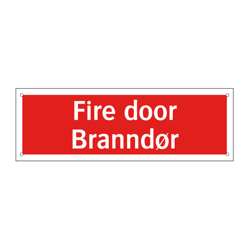Fire door Branndør