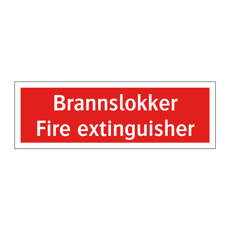 Fire extinguisher Brannslokker & Fire extinguisher Brannslokker & Fire extinguisher Brannslokker