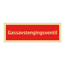 Gassavstengingsventil