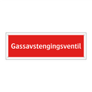 Gassavstengingsventil