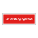 Gassavstengingsventil