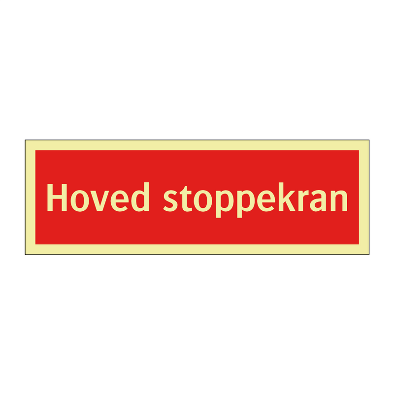 Hoved stoppekran & Hoved stoppekran & Hoved stoppekran & Hoved stoppekran & Hoved stoppekran