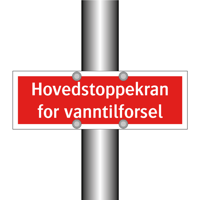 Hovedstoppekran for vanntilforsel & Hovedstoppekran for vanntilforsel