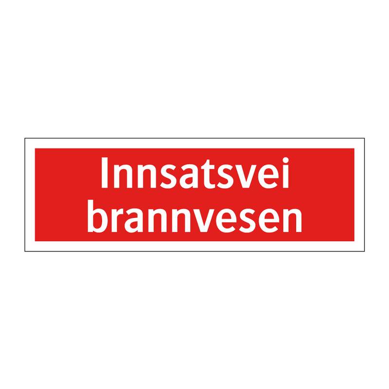 Innsatsvei brannvesen