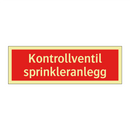 Kontrollventil sprinkleranlegg