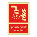 Sprinklerventil innenfor