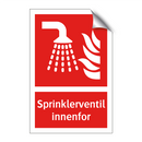 Sprinklerventil innenfor