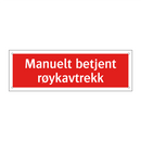 Manuelt betjent røykavtrekk
