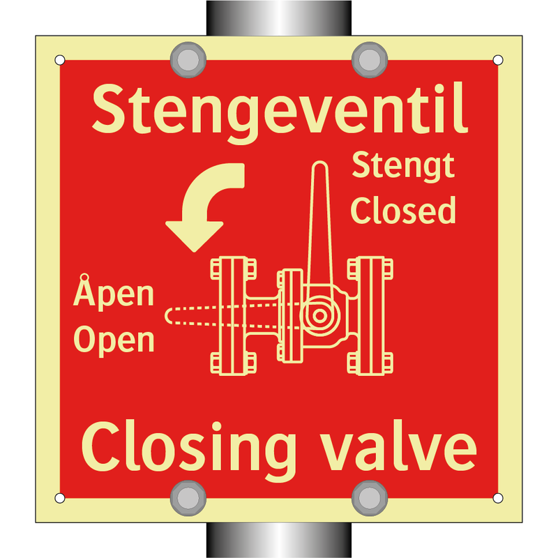 Stengeventil Closing valve & Stengeventil Closing valve & Stengeventil Closing valve