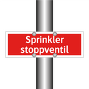 Sprinkler stoppventil