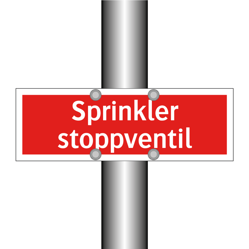 Sprinkler stoppventil