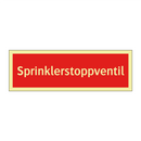 Sprinklerstoppventil