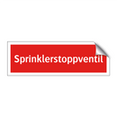 Sprinklerstoppventil