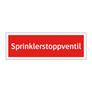 Sprinklerstoppventil