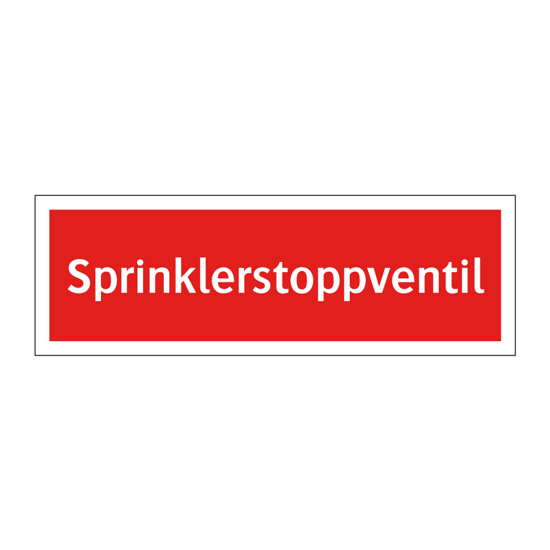 Sprinklerstoppventil & Sprinklerstoppventil & Sprinklerstoppventil & Sprinklerstoppventil