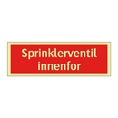Sprinklerventil innenfor