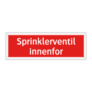 Sprinklerventil innenfor