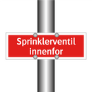 Sprinklerventil innenfor
