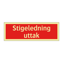 Stigeledning uttak