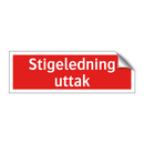 Stigeledning uttak