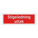 Stigeledning uttak