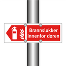 Brannslukker innenfor døren