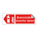 Brannslukker innenfor døren