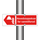 Hovedstoppekran for vanntilforsel