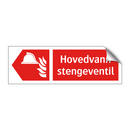 Hovedvann stengeventil